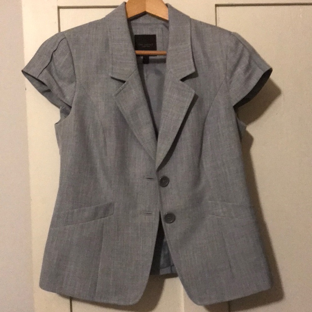 The Limited gray short sleeve blazer